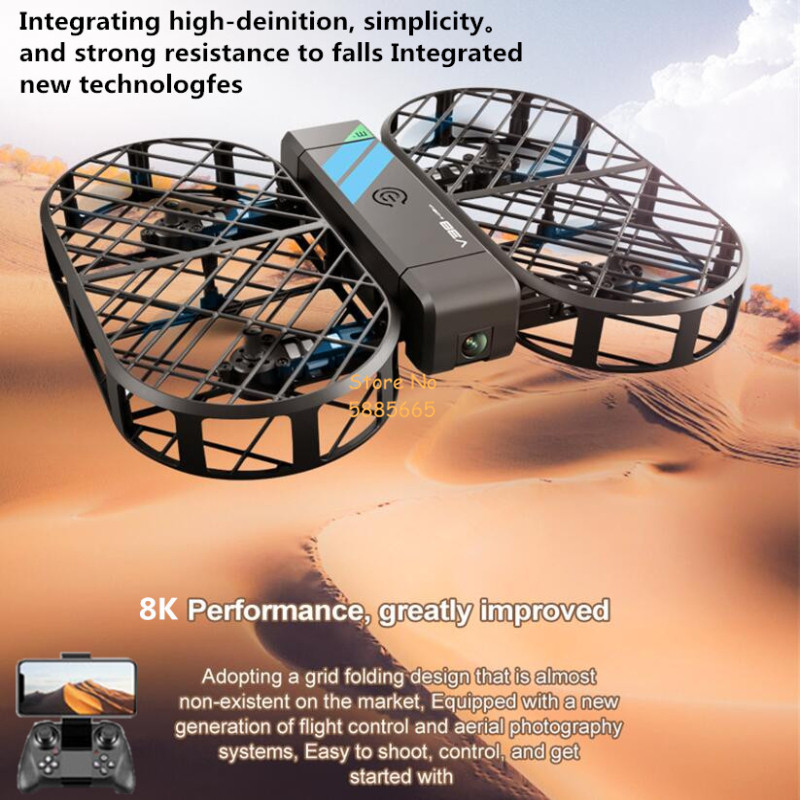 Drone Rc Cable - 8K HD Camera 360° Protection Optical