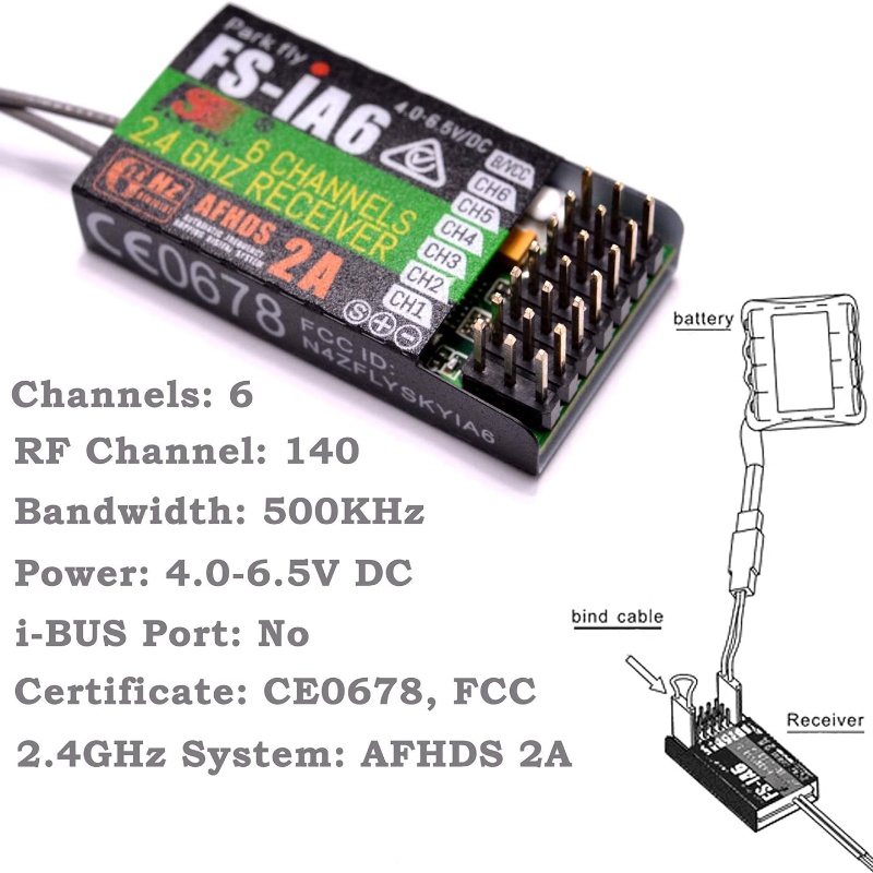 Flysky FS-IA6 Receiver 6CH Dua - Fpv Antenna Receiver avis et prix