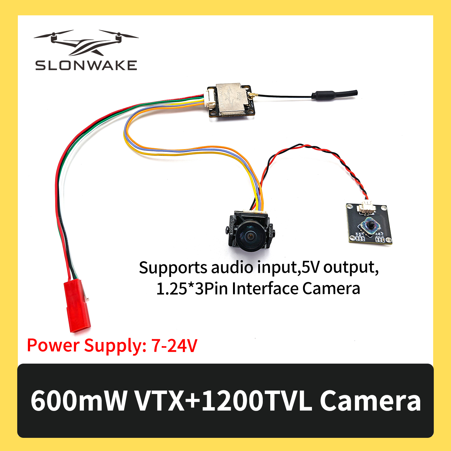 SLONWAKE 5.8G 600mW 7-24V FPV  - Drone Rc Controller avis et prix