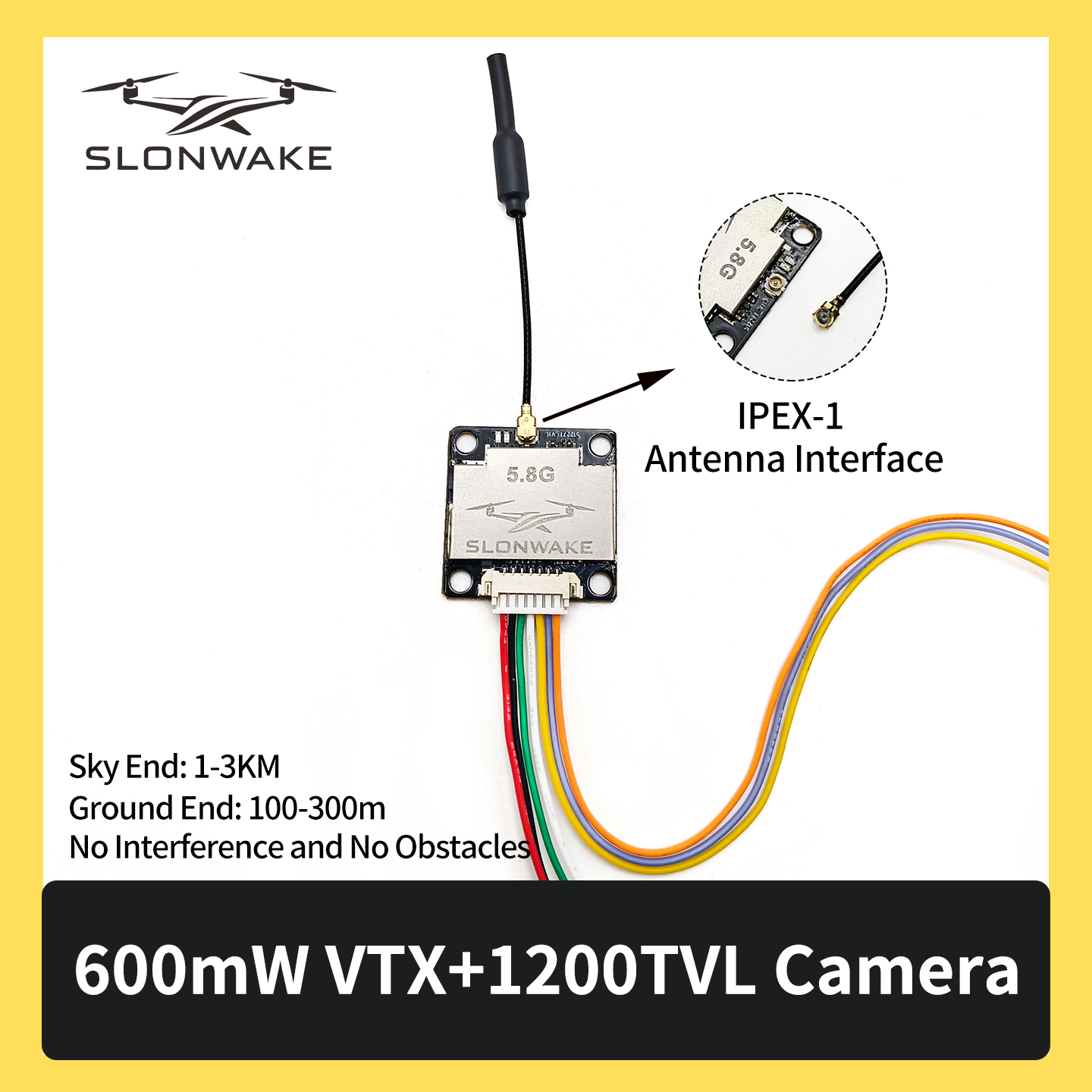 SLONWAKE 5.8G 600mW 7-24V FPV  - Drone Rc Controller avis et prix
