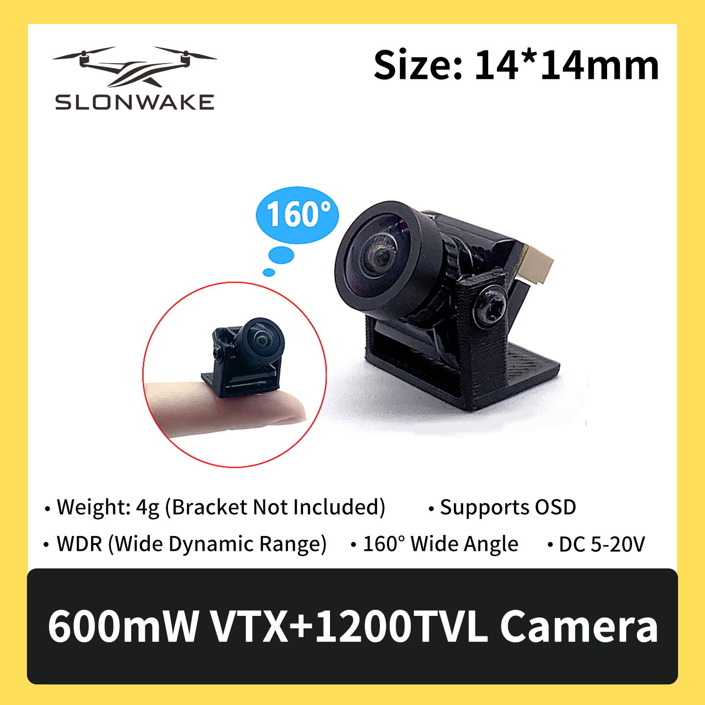 SLONWAKE 5.8G 600mW 7-24V FPV  - Drone Rc Controller avis et prix