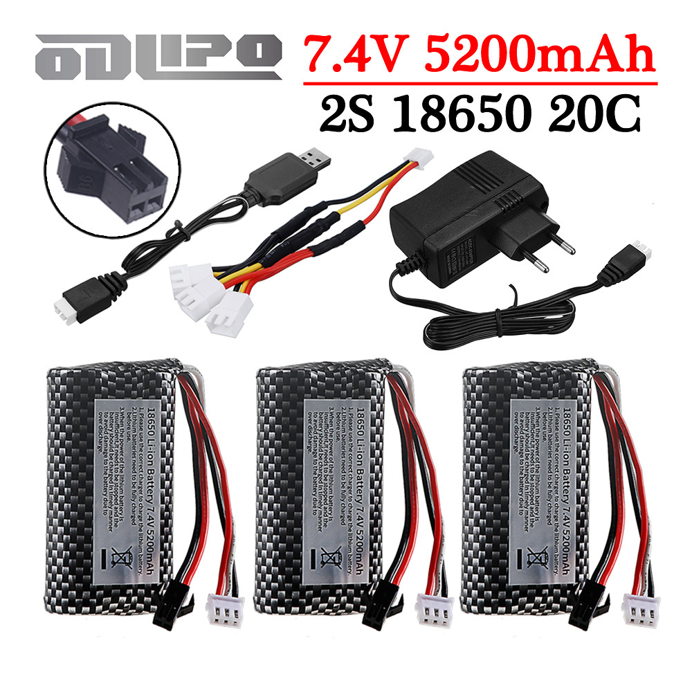 18650 7.4V 5200mAh Li-ion batt - Drone Rc Boat avis et prix