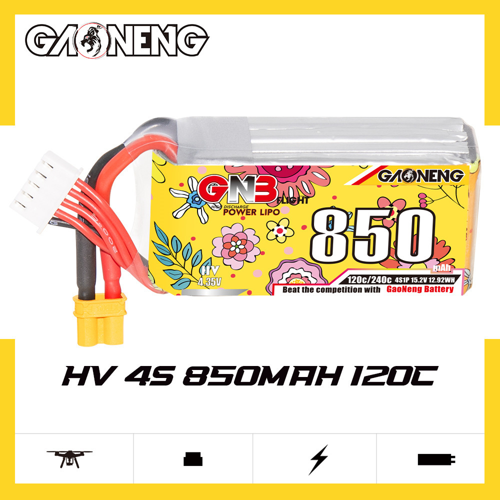 Upgraded GNB 4S 15.2V 850mAh L - Drone Rc Race avis et prix