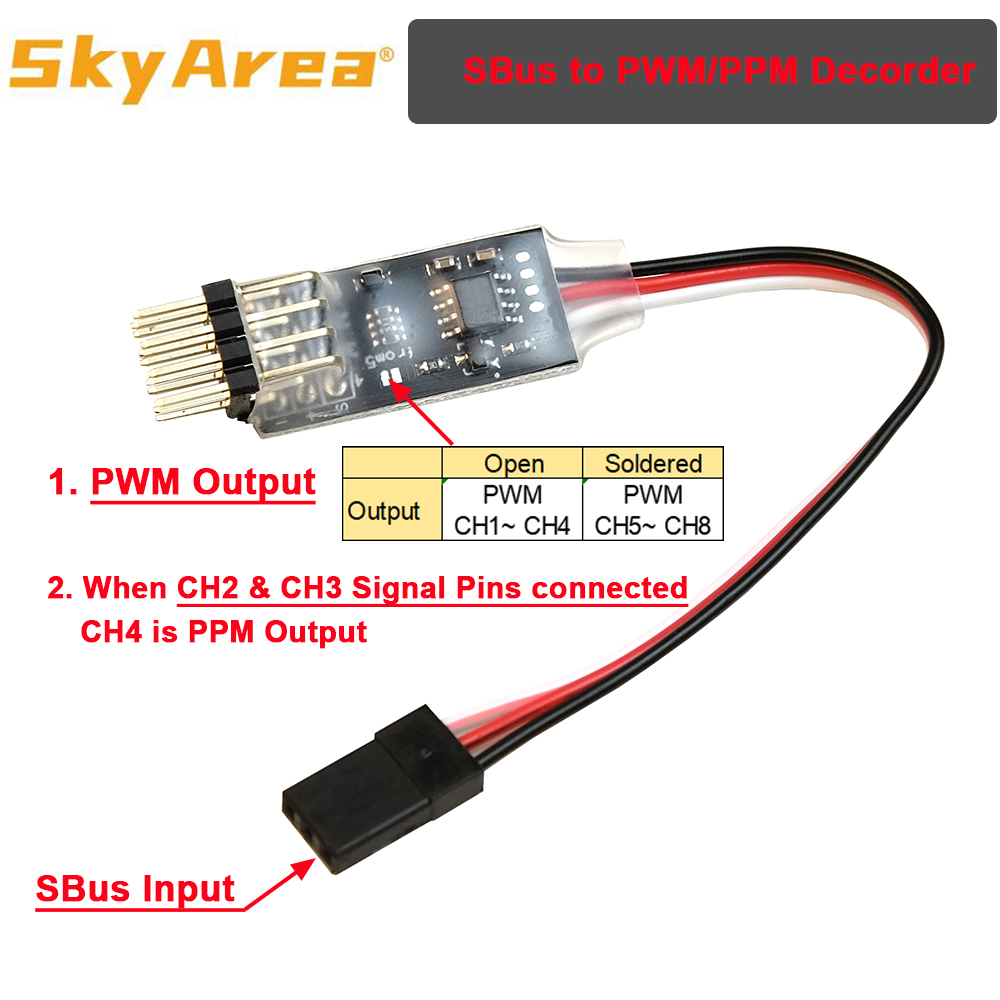 SkyArea SBUS PPM PWM Decorder  - Frsky Receiver Module avis et prix