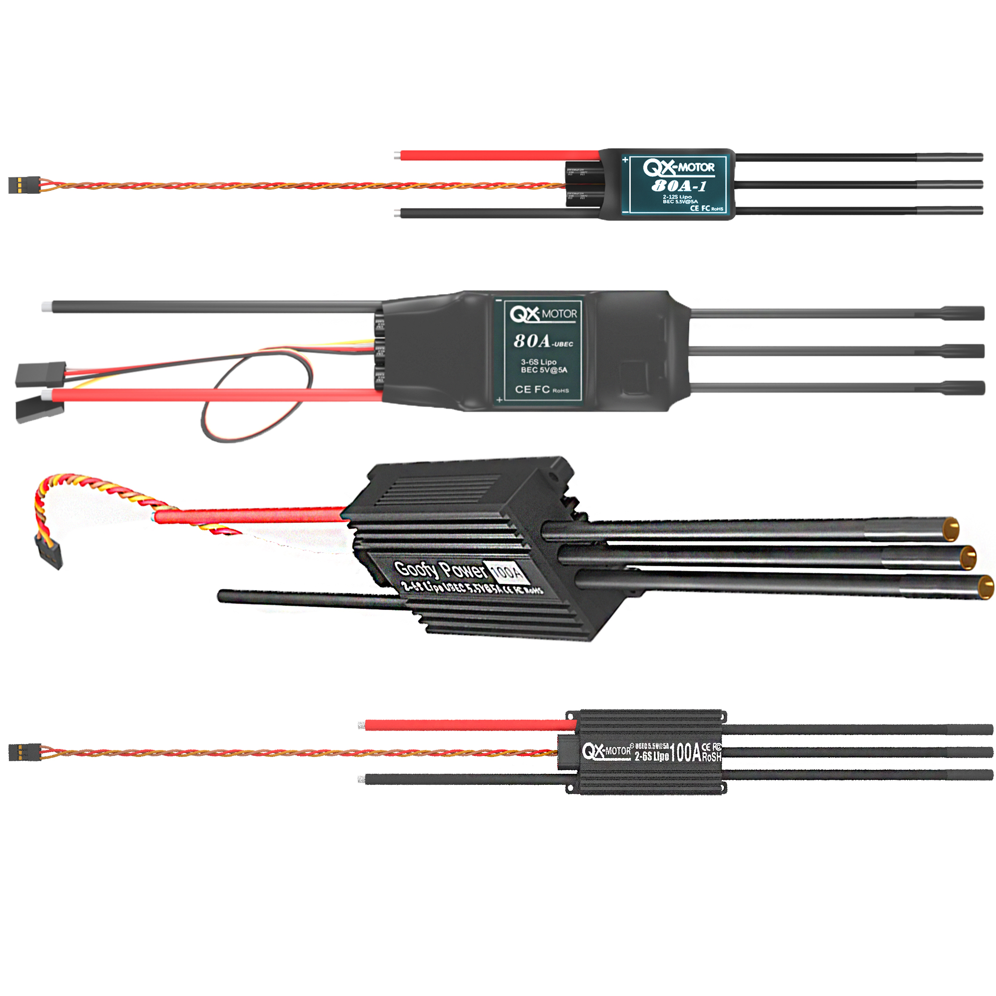 QX-MOTOR Brushless ESC series  - Drone Rc Boat avis et prix