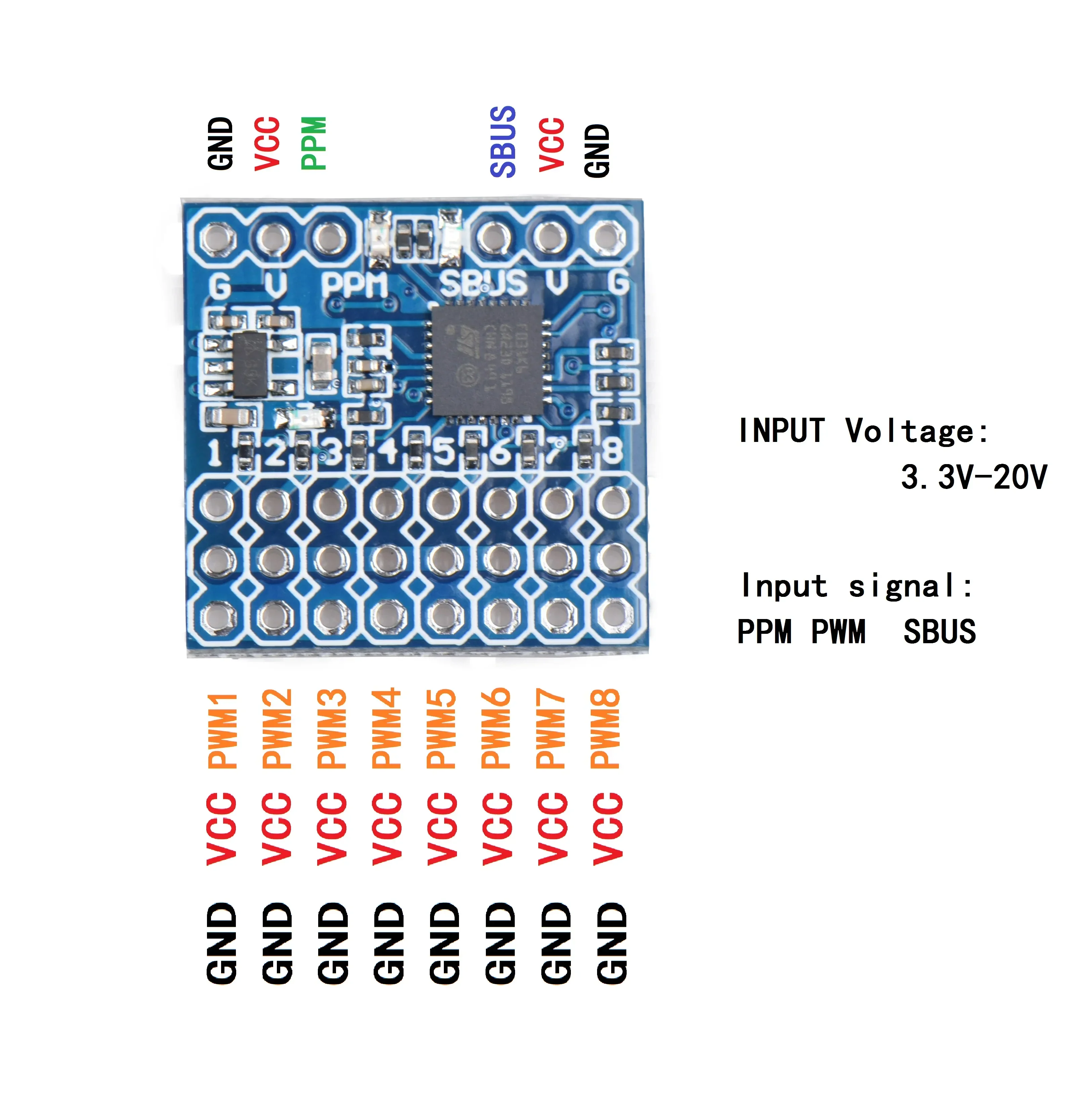 JHEMCU SPP 8CH Signal Converte - Frsky Receiver Module avis et prix