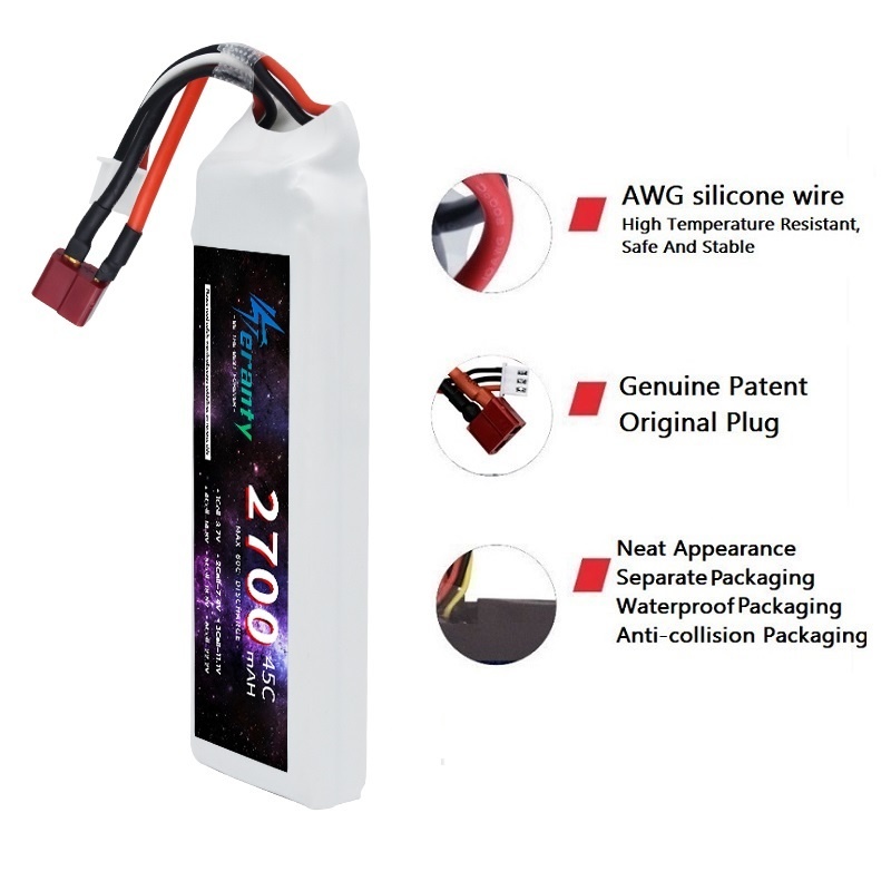 1/3PCS 2S 7.4V Lipo Battery 27 - Drone Rc Race avis et prix