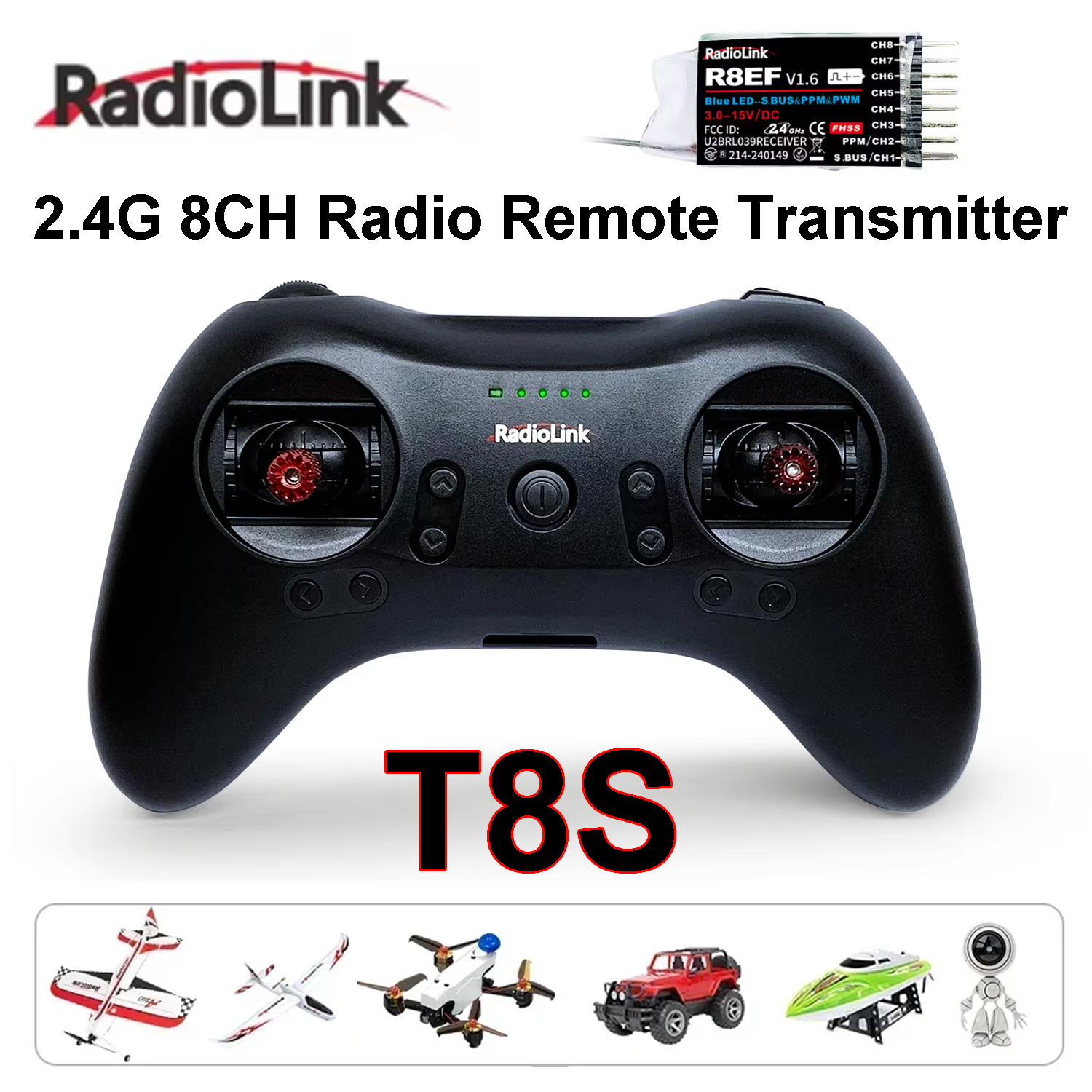 Radiolink T8S 2.4G 8CH Radio R - Drone Rc Game avis et prix