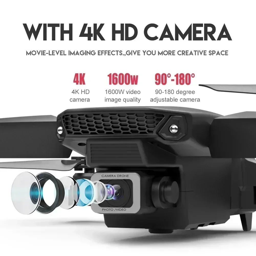 E88 Pro WIFI FPV Drone Wide An - Drone Rc Cable avis et prix