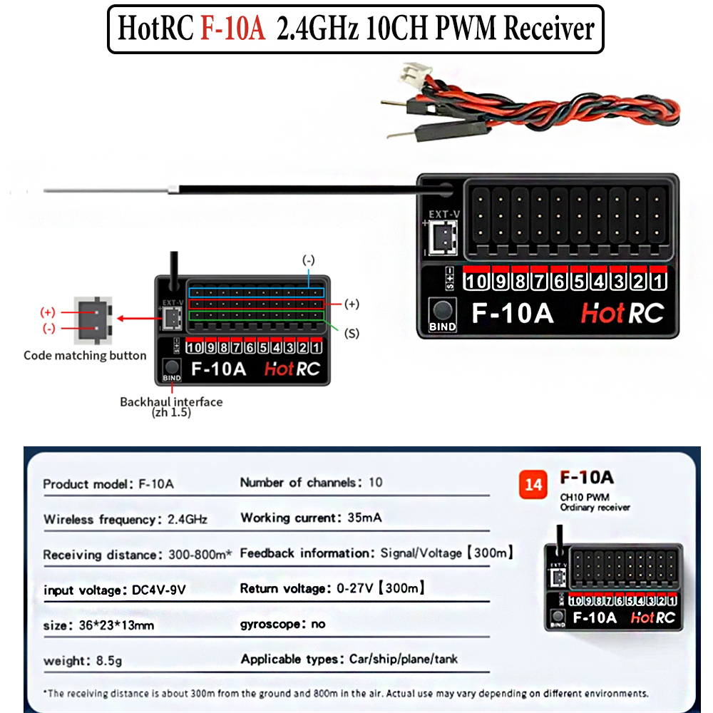 Hotrc Hot rc HT-10A HT10A 2.4G - Drone Rc Boat avis et prix
