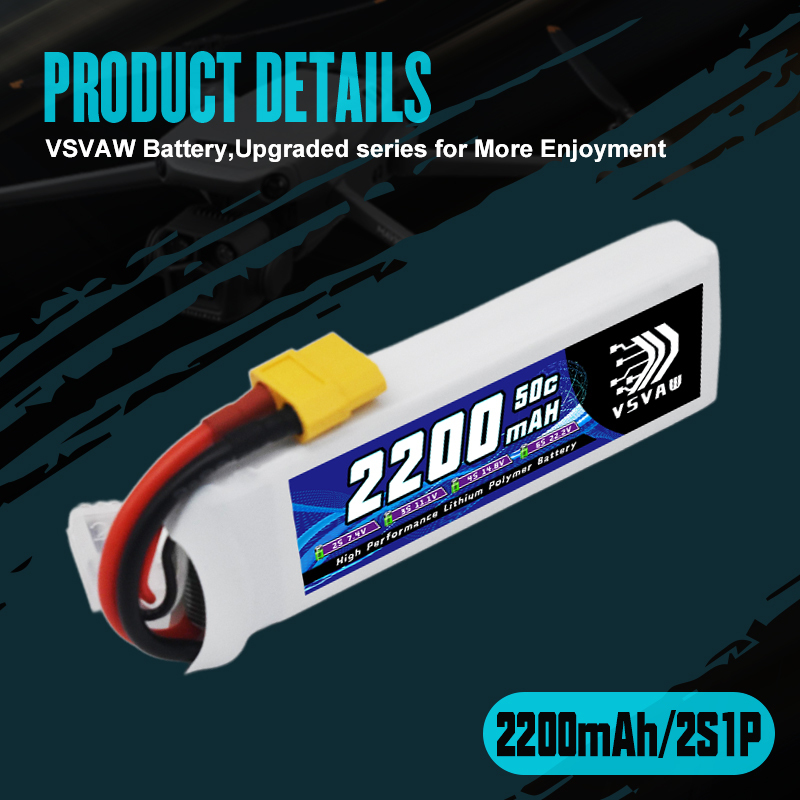 VSVAW 7.4V 2200mah 2S Drone Li - Drone Rc Boat avis et prix
