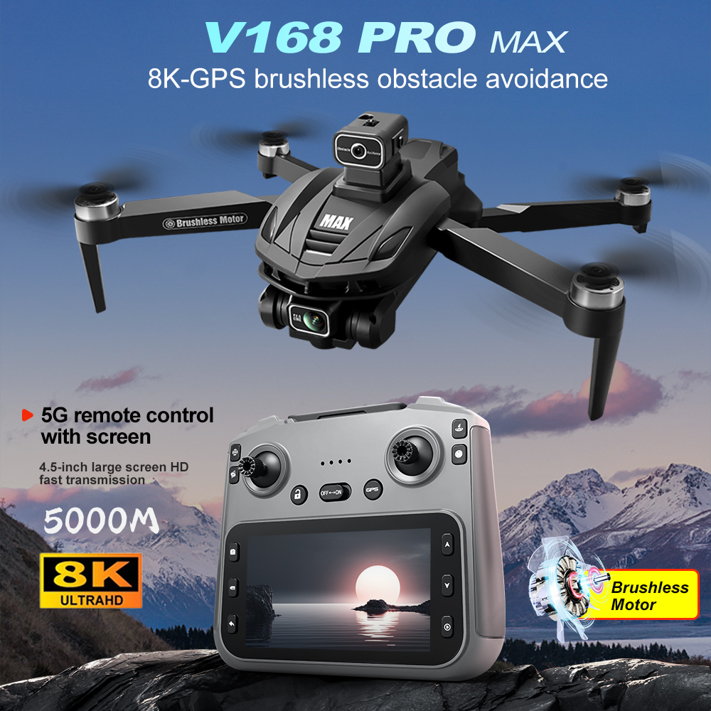 V168 PRO Max GPS Drone 8K Prof - Drone Rc Cable avis et prix