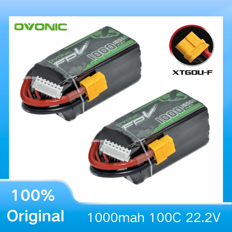 2Pcs OVONIC 1000mAh 100C 22.2V - Drone Rc Race avis et prix
