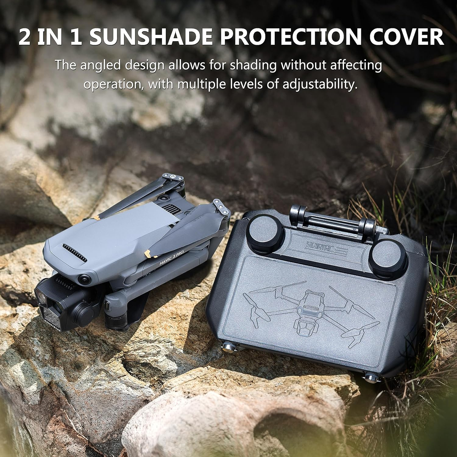 2-in-1 Sun Hood & Joystick Cov - Drone Rc Pro 2 avis et prix