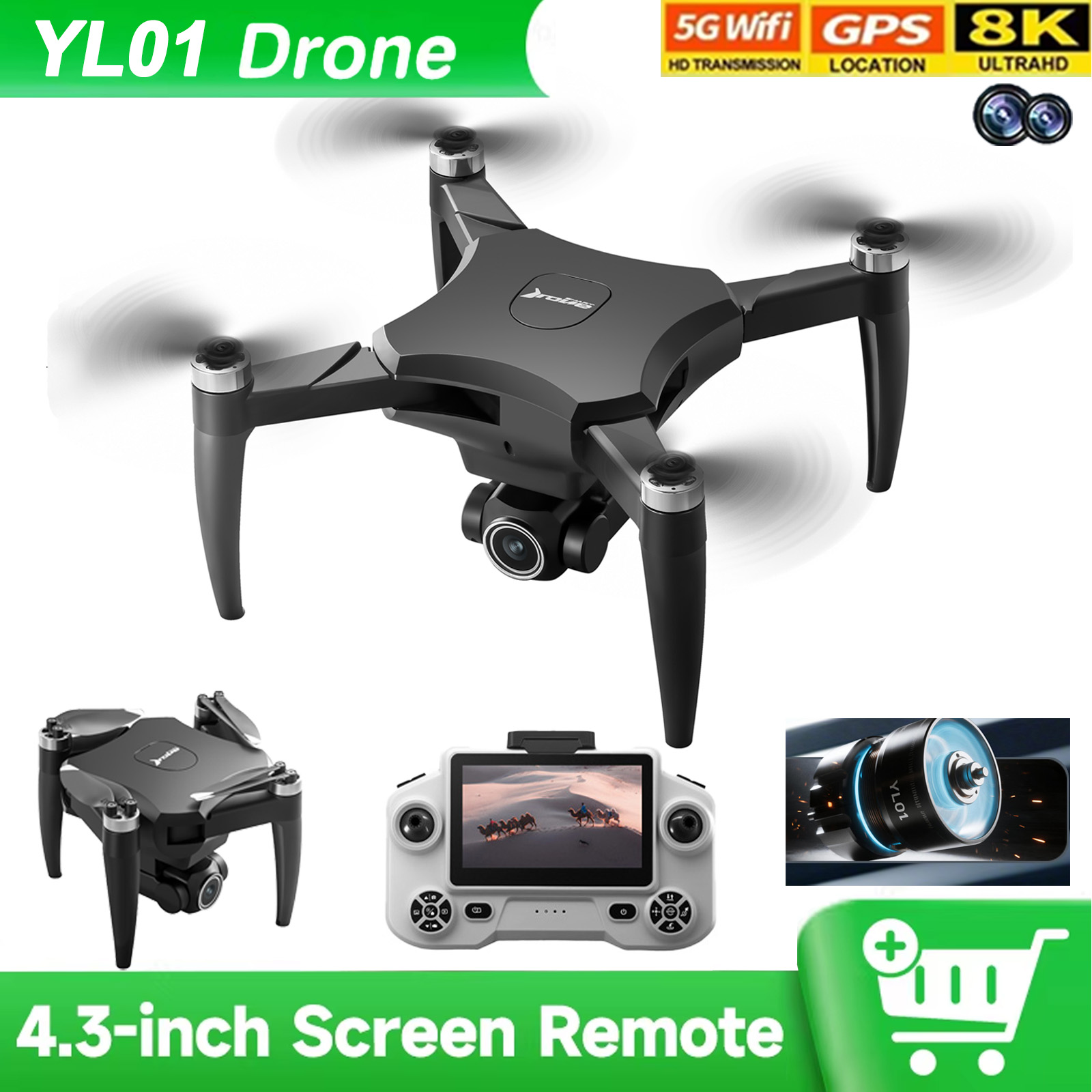 YL01 Drone 4.3 Inches Screen R - Drone Rc Game avis et prix