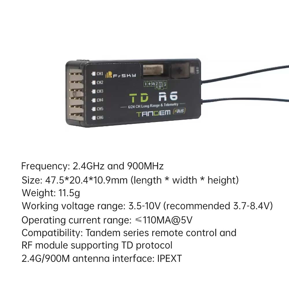 FrSky TD R6 Receiver 2.4G 900M - Frsky Receiver Module avis et prix