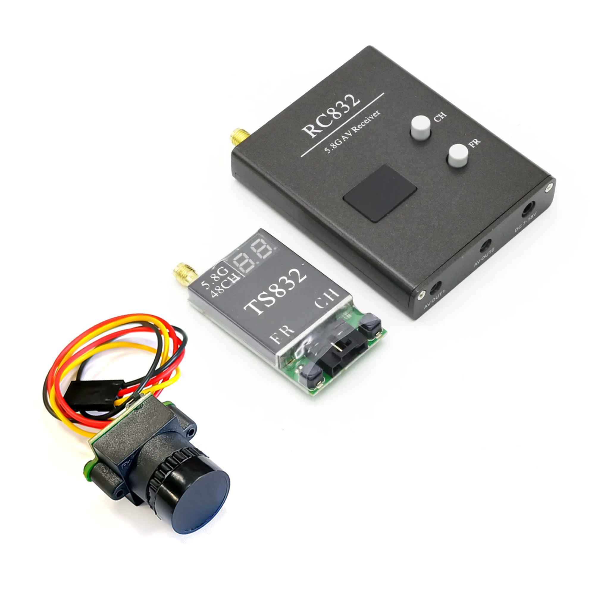TS832 Receiver +RC832 +1000TVL - Fpv Antenna Receiver avis et prix
