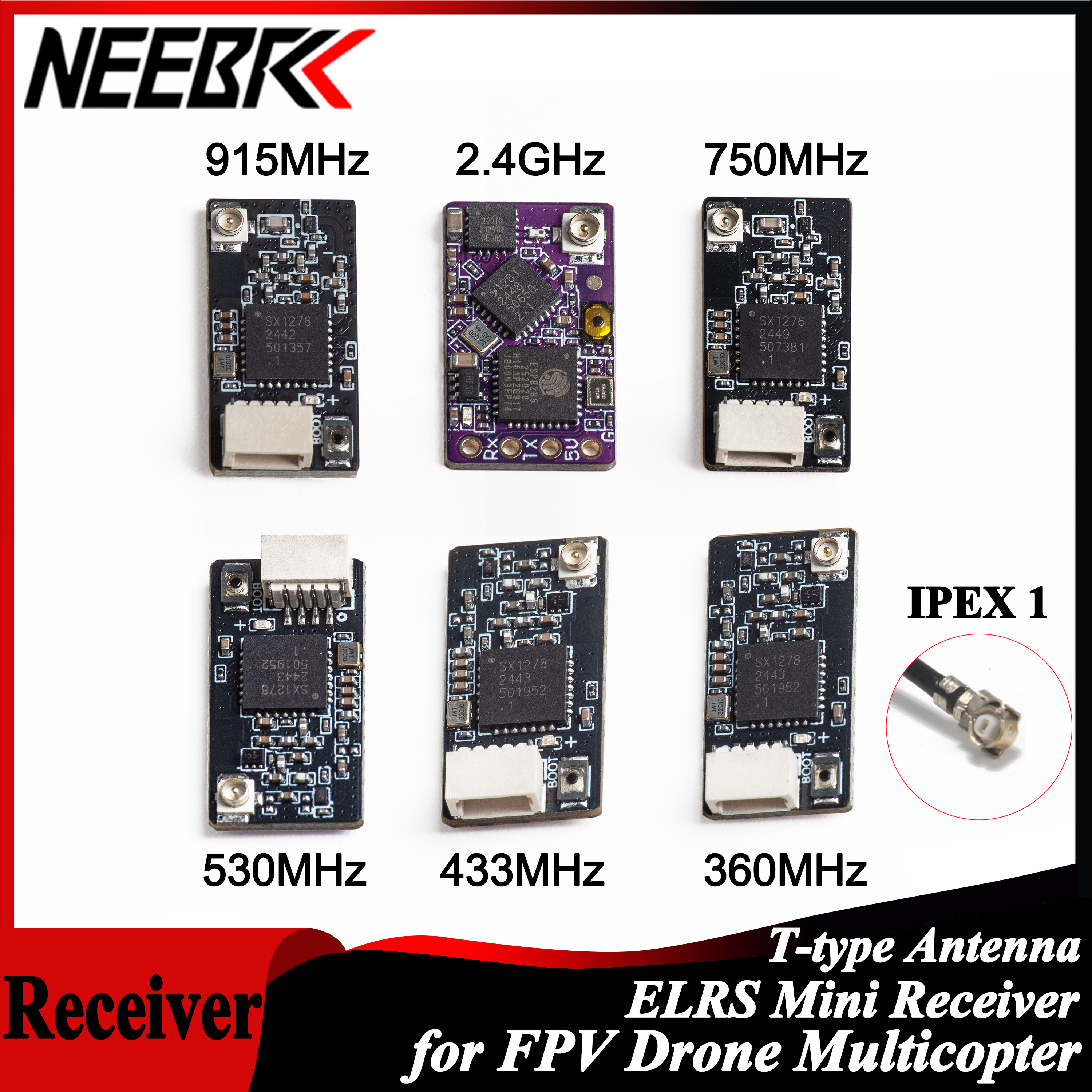 NEEBRC ELRS 2.4G/915Mhz/360Mhz - Fpv Antenna Receiver avis et prix
