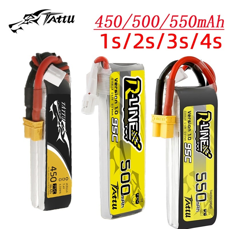 3Pcs NEW TATTU 450/500/550mAh  - Drone Rc Race avis et prix