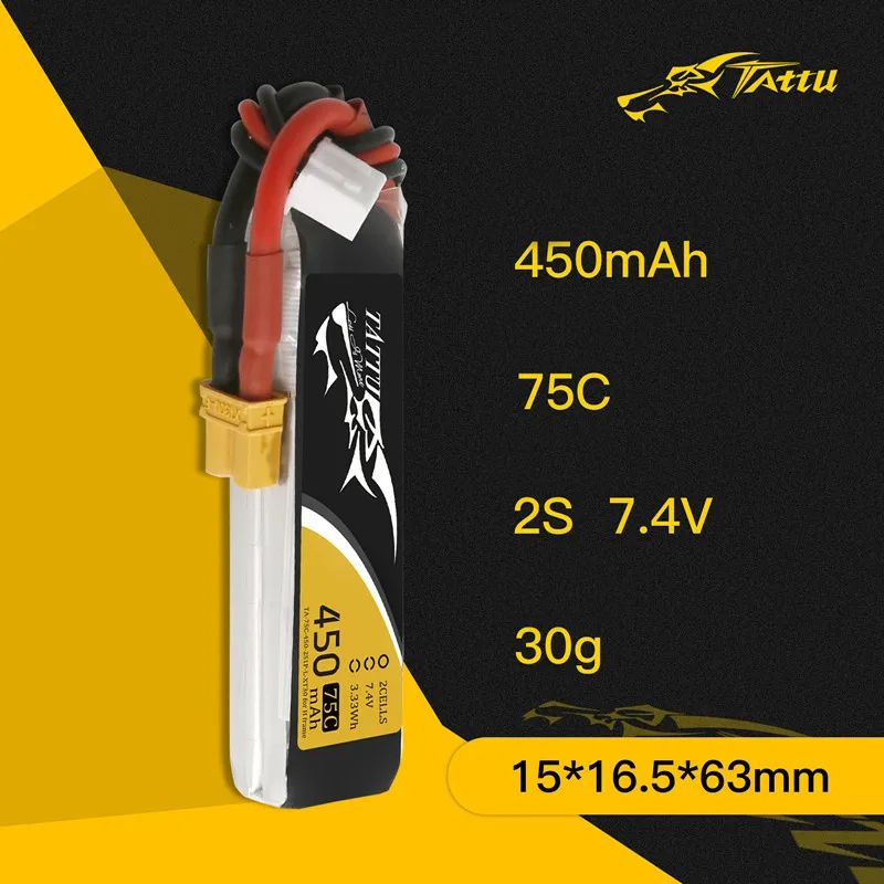 3Pcs NEW TATTU 450/500/550mAh  - Drone Rc Race avis et prix