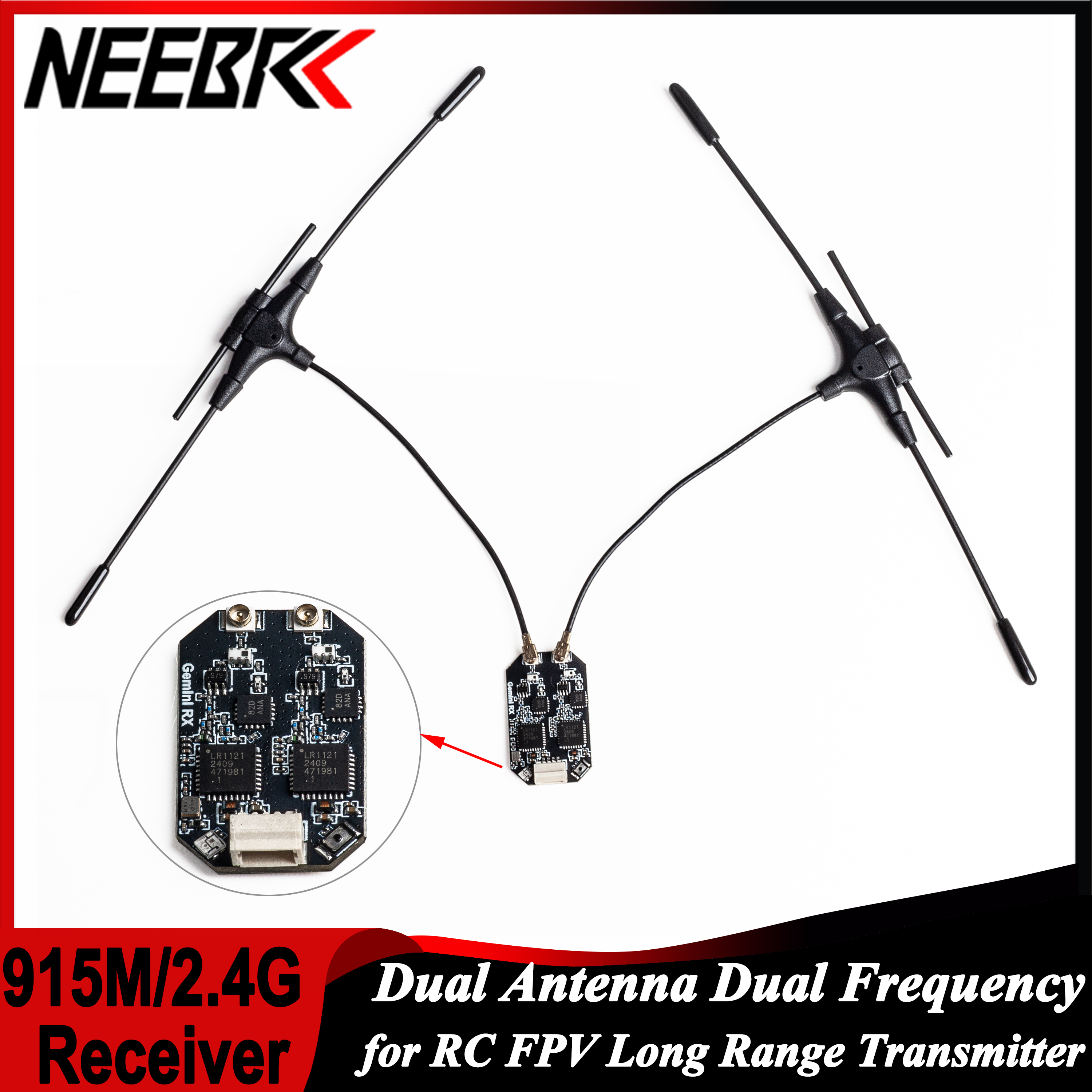 ELRS 915MHz/2.4GHz Gemini Dual - Fpv Antenna Receiver avis et prix