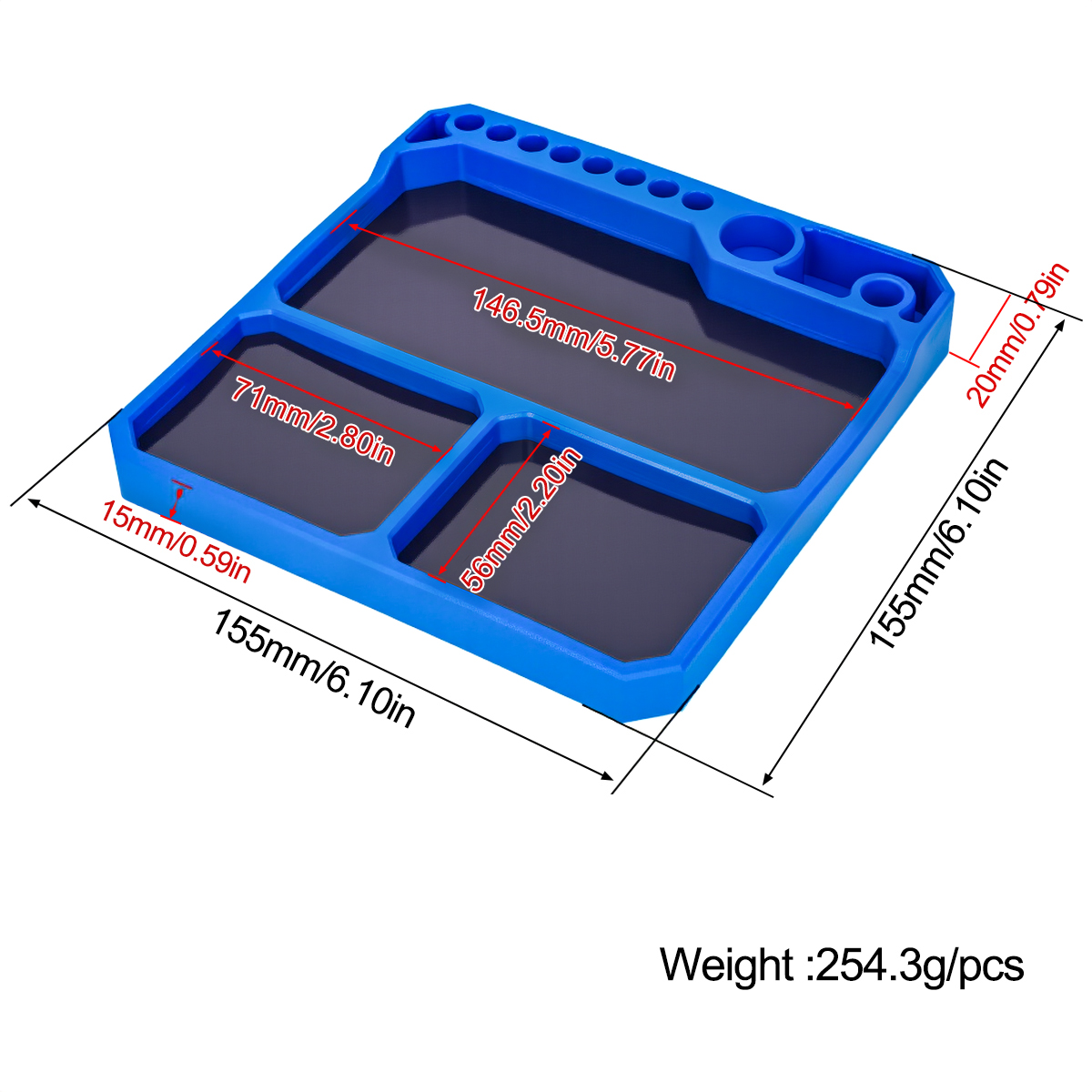 1Pcs Silicone Parts Tray with  - Drone Rc Boat avis et prix