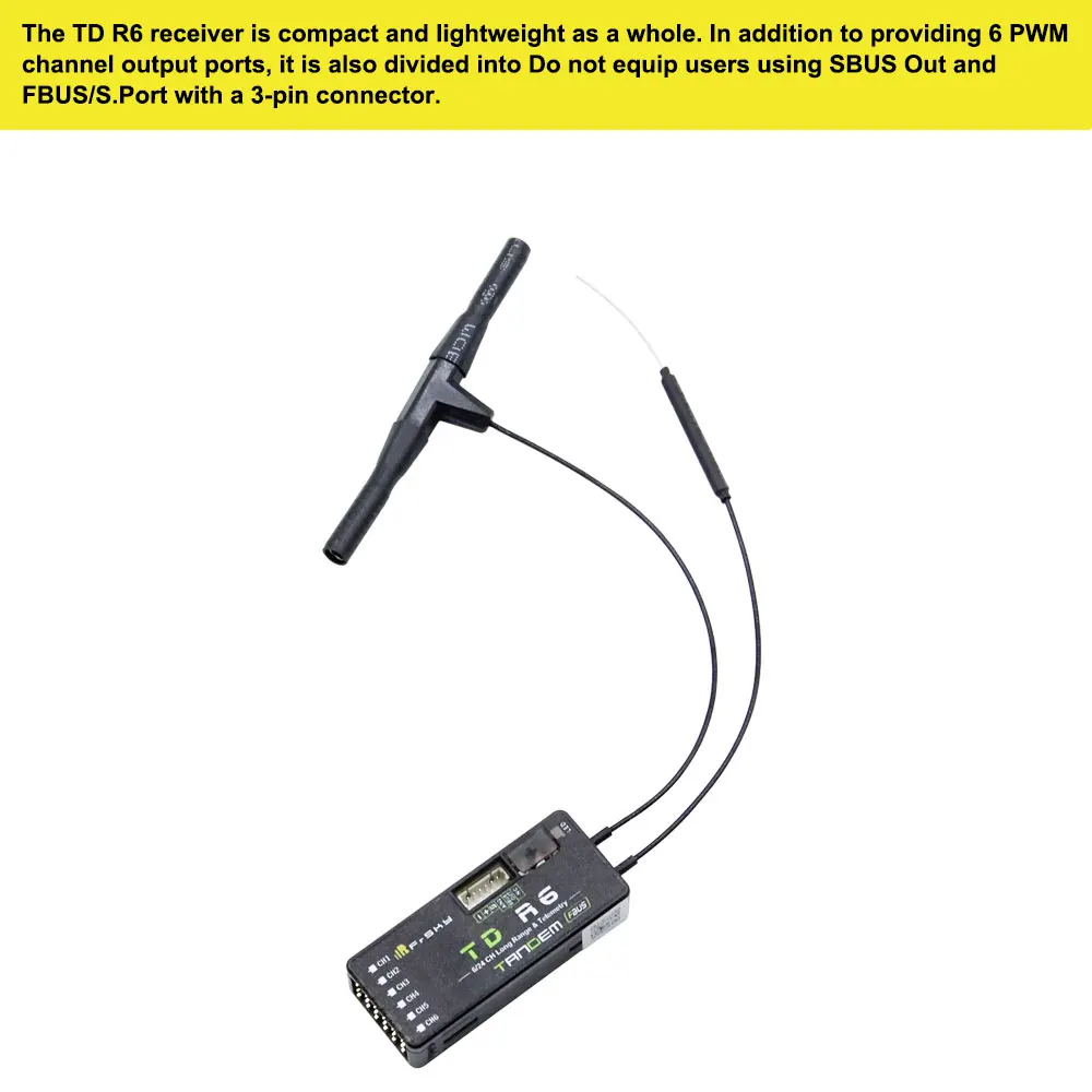 FrSky TD R6 2.4G/900MHz Dual F - Frsky Receiver Module avis et prix